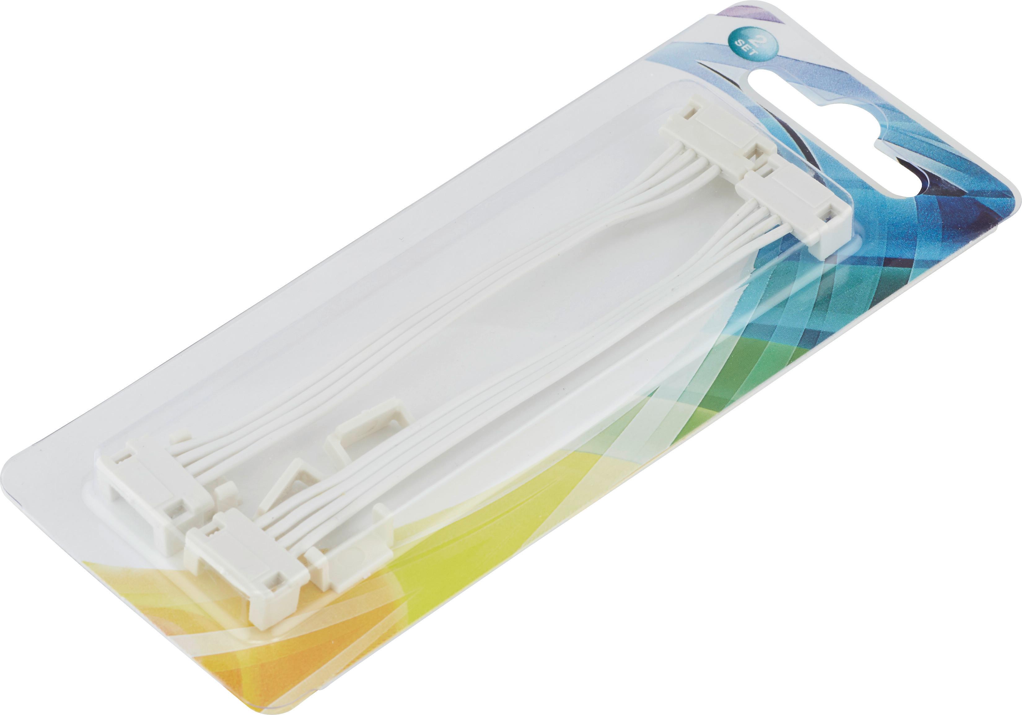 Prípojka 38997eb - priehľadné/biela, plast (10cm) - Modern Living
