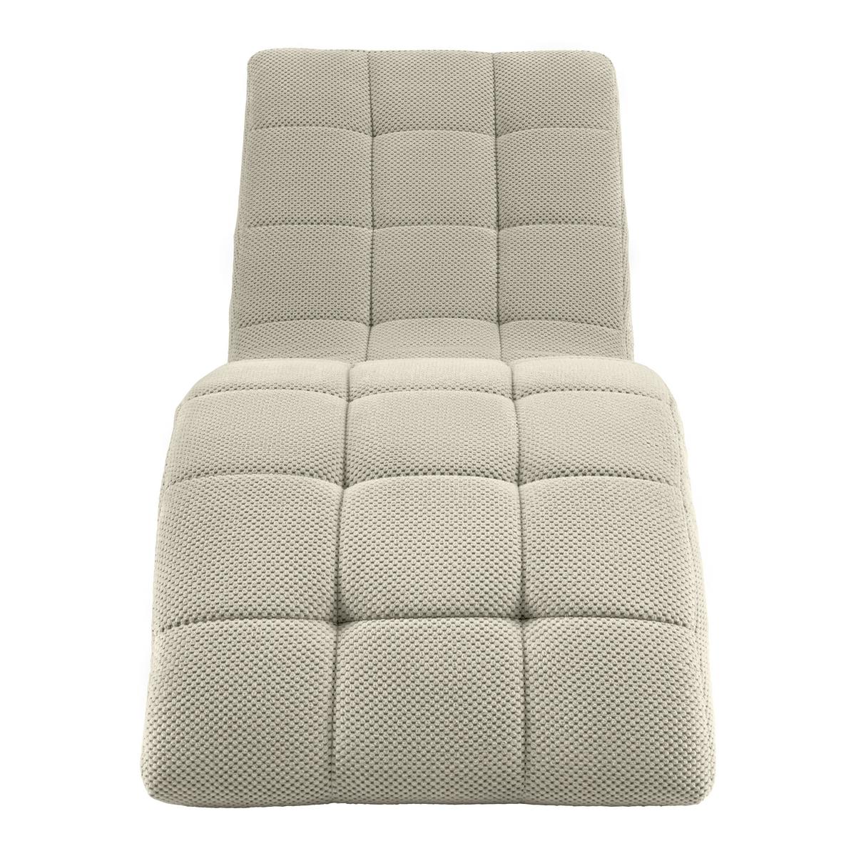 Relaxační válenda LAVANDA, béžová, max. 120 kg - černá/béžová, Moderní, textil/plast (68/80/167cm) - Mömax