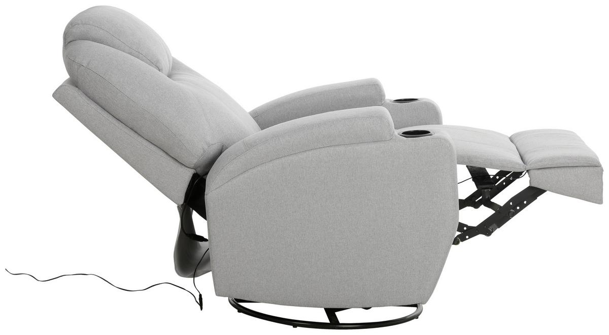 Massagesessel Bob - Schwarz/Grau, MODERN, Textil (86/110/96cm) - P & B