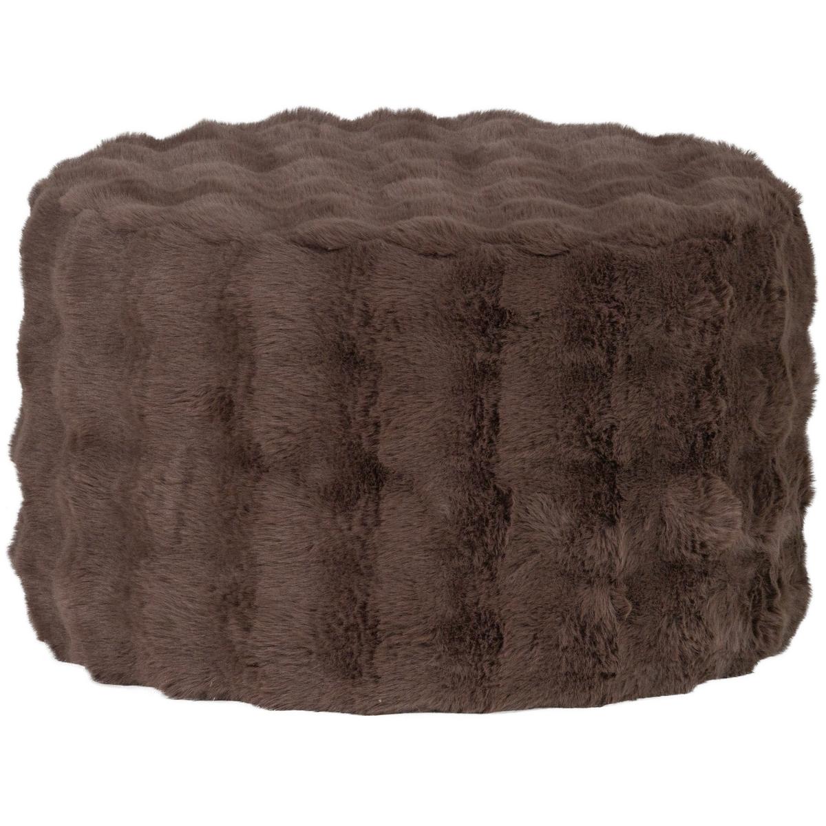 Hocker Olven Braun B: 60cm - Braun, Design, Textil (60/36/60cm) - Livetastic