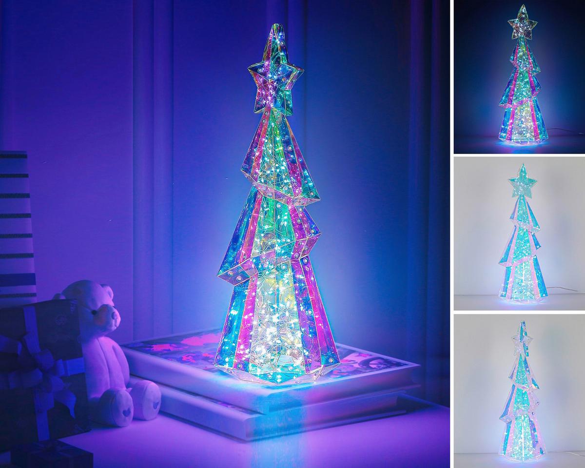 DEKORAČNÍ LED SVÍTIDLO BAUMI - bílá/průhledné, Moderní, plast (44/17/17cm) - Mömax