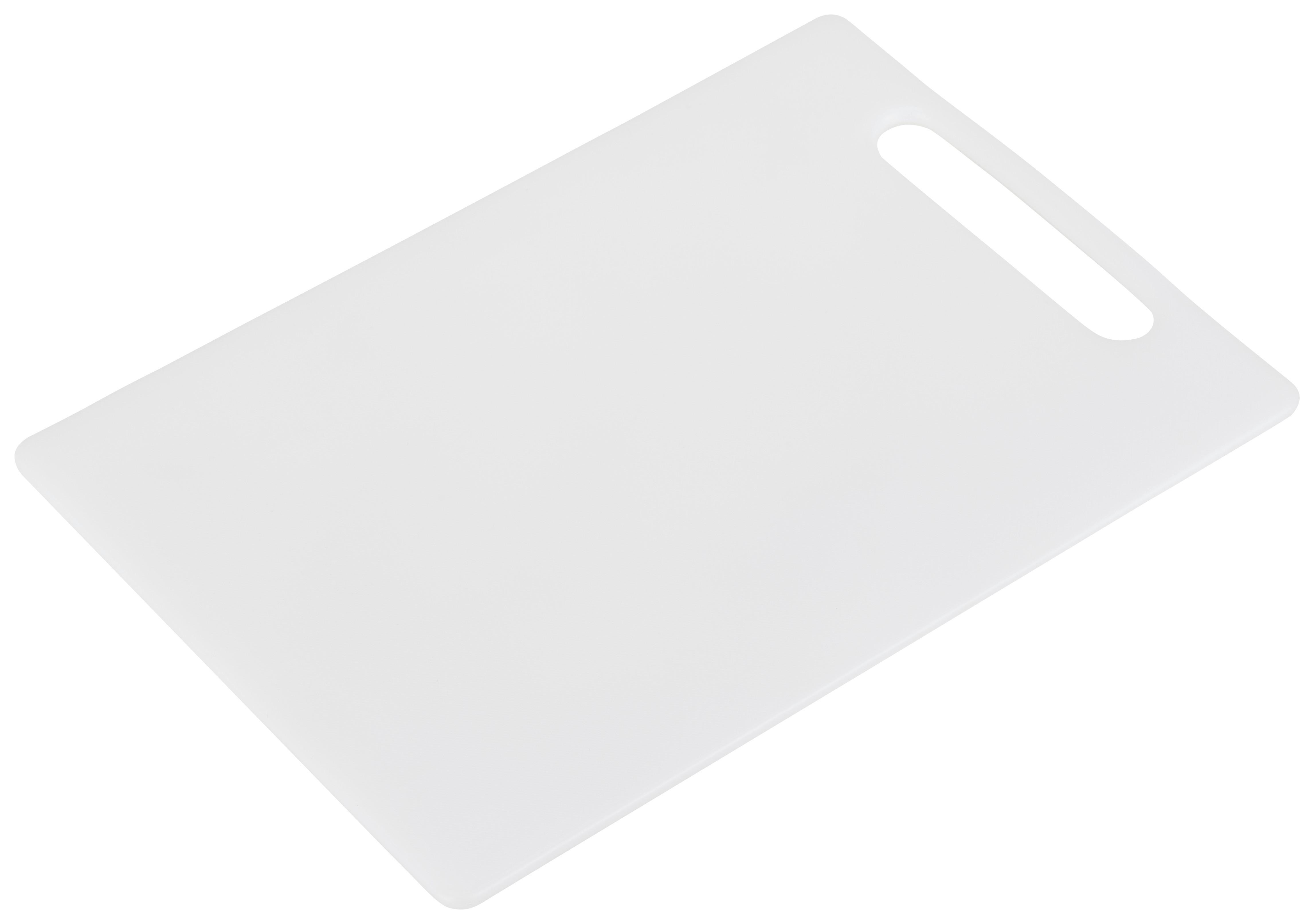 Schneidbrett aus Kunststoff Jim LxB: ca. 33x22,8 cm - Weiß, KONVENTIONELL, Kunststoff (33/22,8/0,52cm) - Homezone