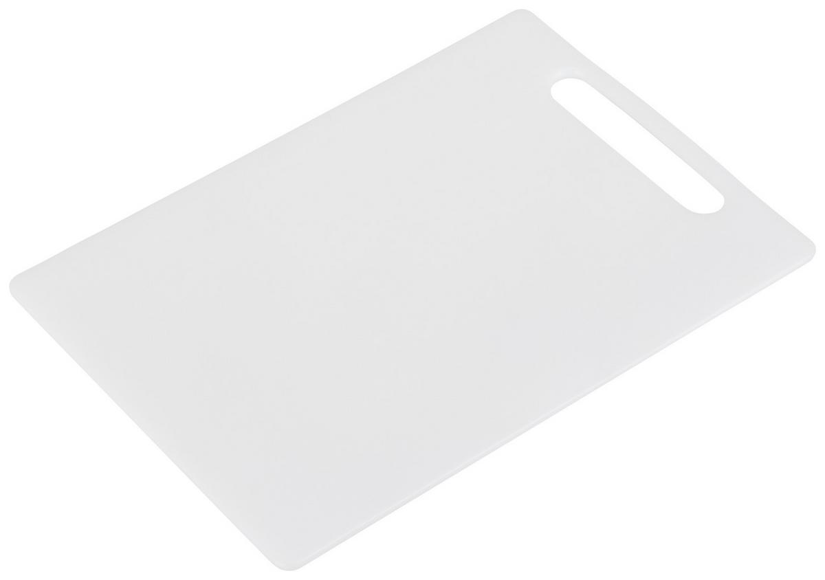 Schneidbrett aus Kunststoff Jim LxB: ca. 33x22,8 cm - Weiß, KONVENTIONELL, Kunststoff (33/22,8/0,52cm) - Homezone