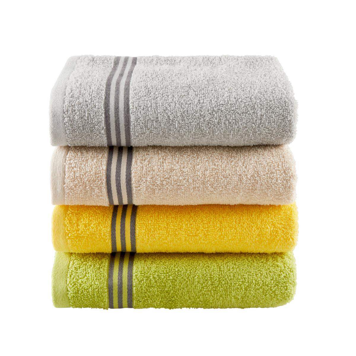 HANDTUCH SAMIRA - Silberfarben, KONVENTIONELL, Textil (50/100cm) - Ondega