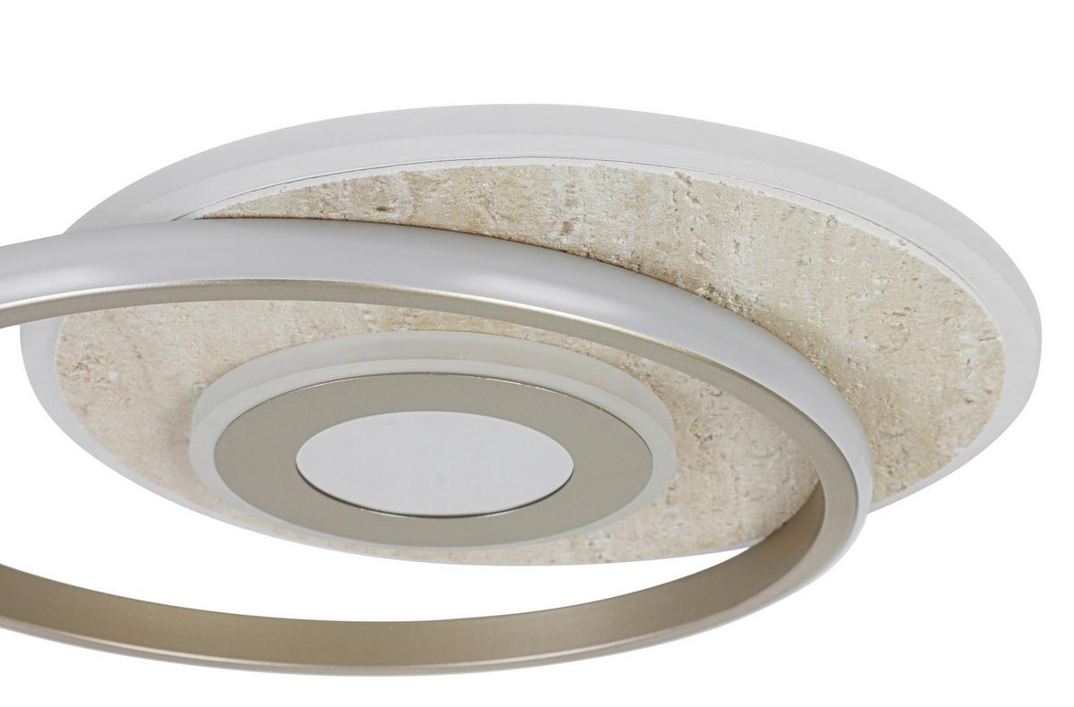 STROPNÉ LED SVIETIDLO PUL - šampanská, Modern, kov/plast (42/35/6cm) - Mömax