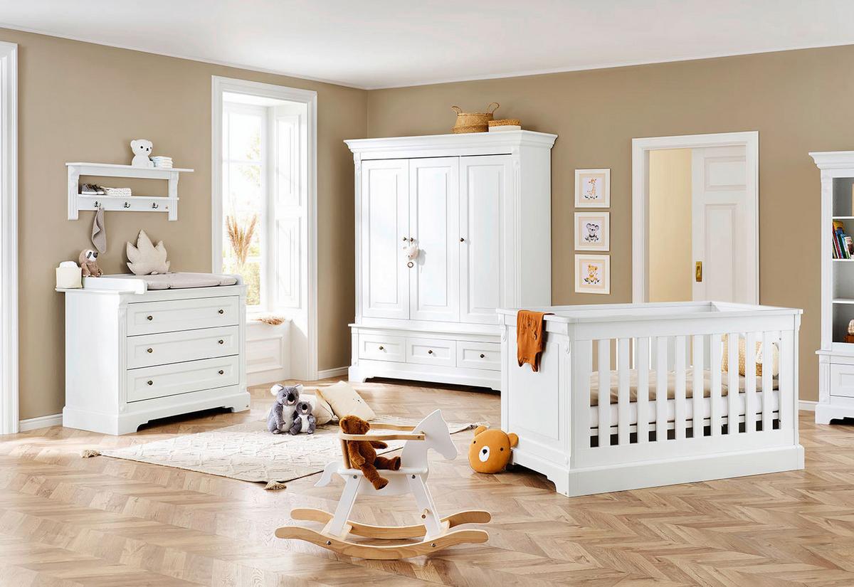 Babyzimmer 103467bgw Emilia - Weiß, Trend, Holzwerkstoff - Pinolino