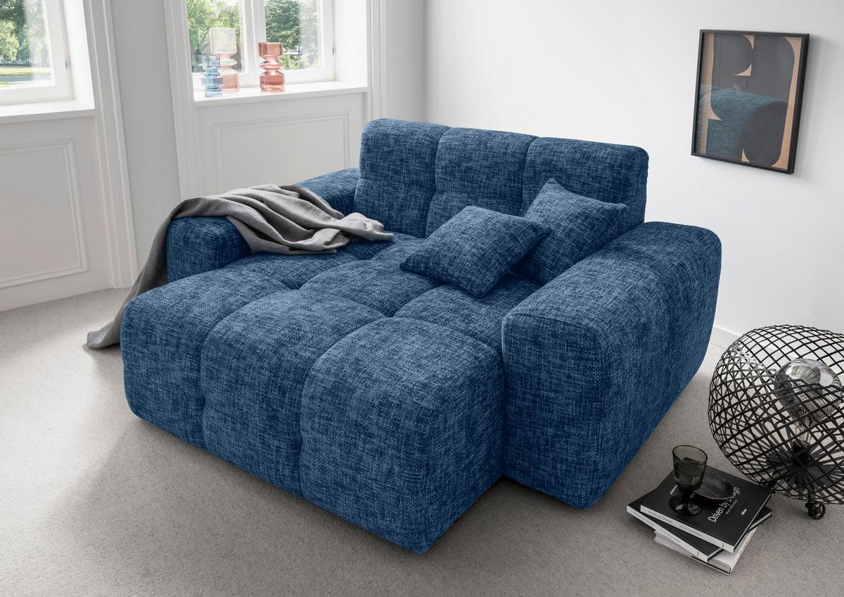 XXL-Sessel Bosco, Blau B: 181 cm - Blau, MODERN, Textil (181/87/155cm) - Livetastic