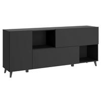 ŠIROKÁ KOMODA PHUKET SIDEBOARD 181 - čierna, Design, kompozitné drevo/plast (180/76/39cm) - P & B