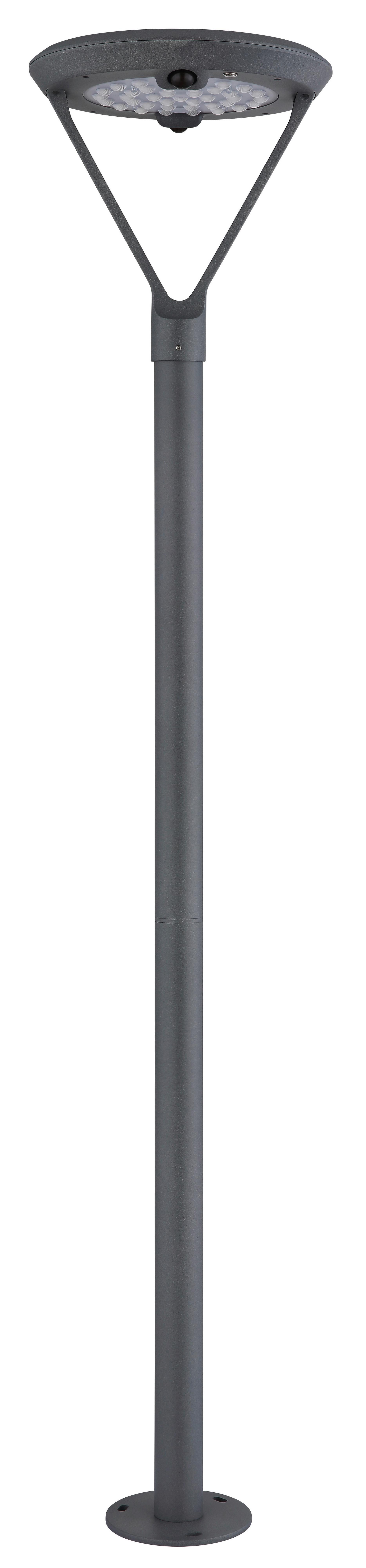 Solarleuchte 2150lm, 3000k - Klar/Silberfarben, Design, Glas/Kunststoff (31/204,7cm) - Globo