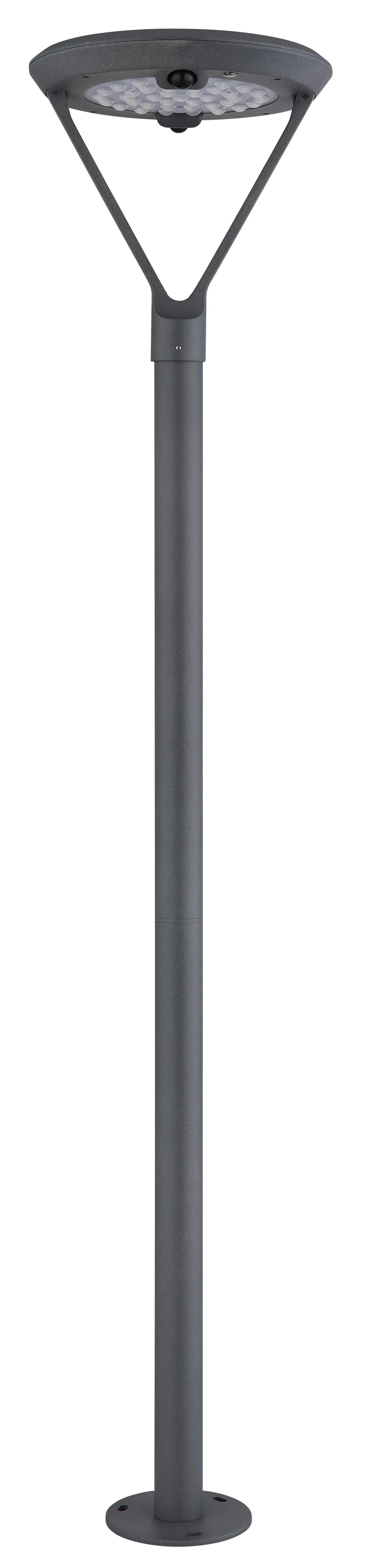 Solarleuchte 2150lm, 3000k - Klar/Silberfarben, Design, Glas/Kunststoff (31/204,7cm) - Globo