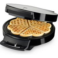 Waffeleisen Waffle Pleasure 1000 W mit Temperaturregler - Schwarz, MODERN, Kunststoff (26,5/19,5/8cm)