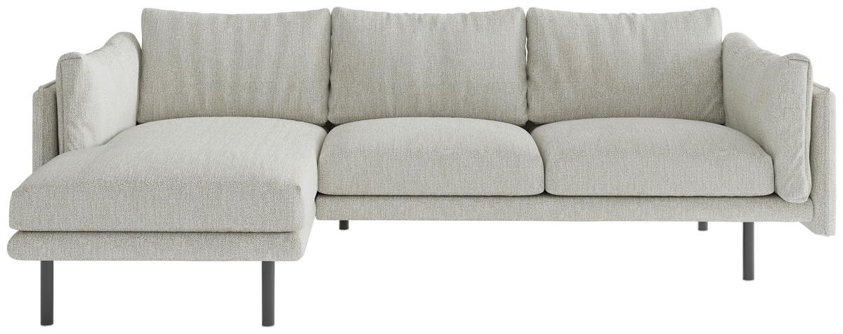 Ecksofa Salama - Champagner/Beige, Design, Textil (160/268/100cm) - Livetastic