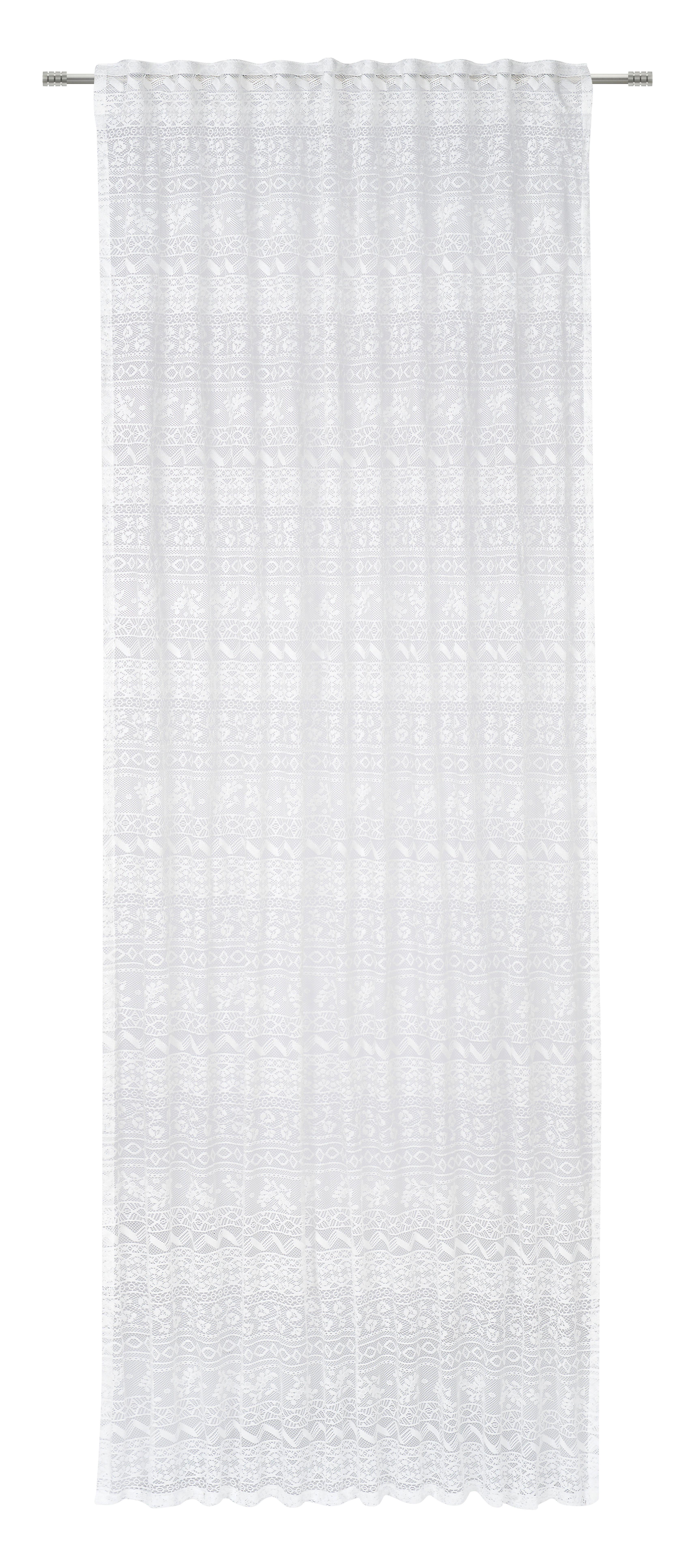 Készfüggöny Mailand Kb. 135/245cm - fehér, Romantik / Landhaus, textil (135/245cm) - James Wood