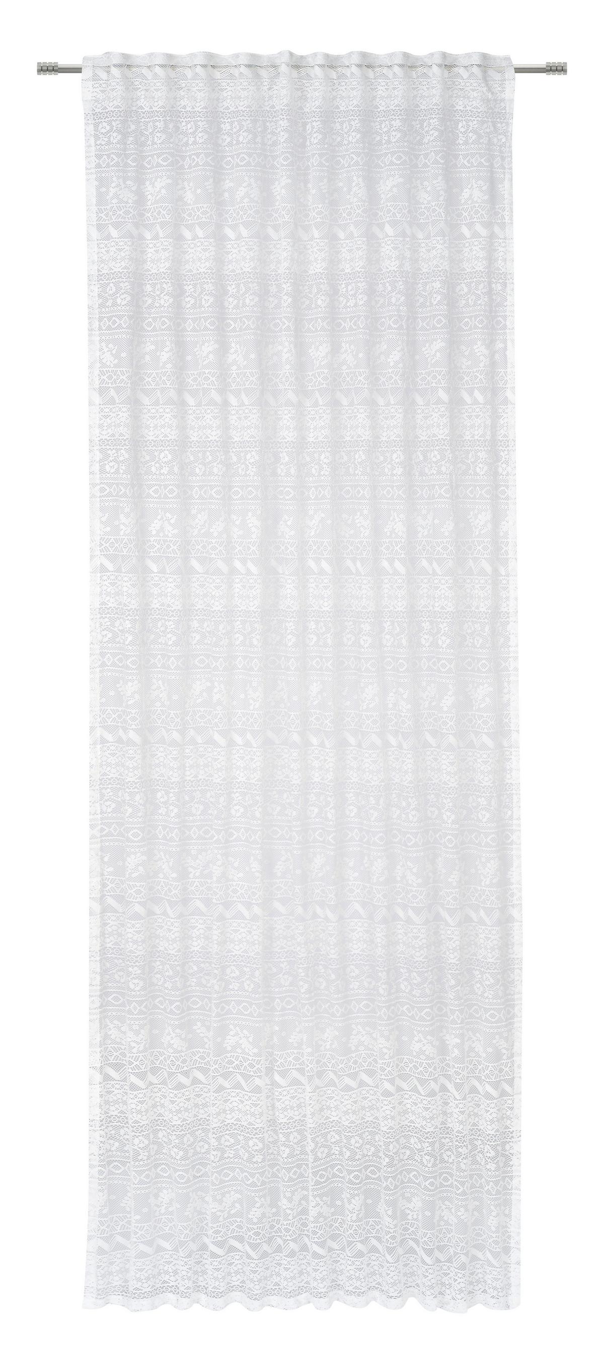 Készfüggöny Mailand Kb. 135/245cm - fehér, Romantik / Landhaus, textil (135/245cm) - James Wood