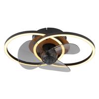 Mennyezeti Ventilátor 03661 - fekete/szürke, Design, műanyag/fém (42/28/14,4cm) - Globo