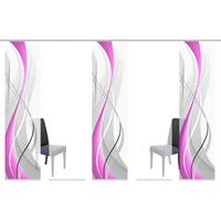 Flächenvorhang 5er Set Carlisle - Beere/Brombeere, Design, Textil (60/245cm) - Schmidt W. Gmbh