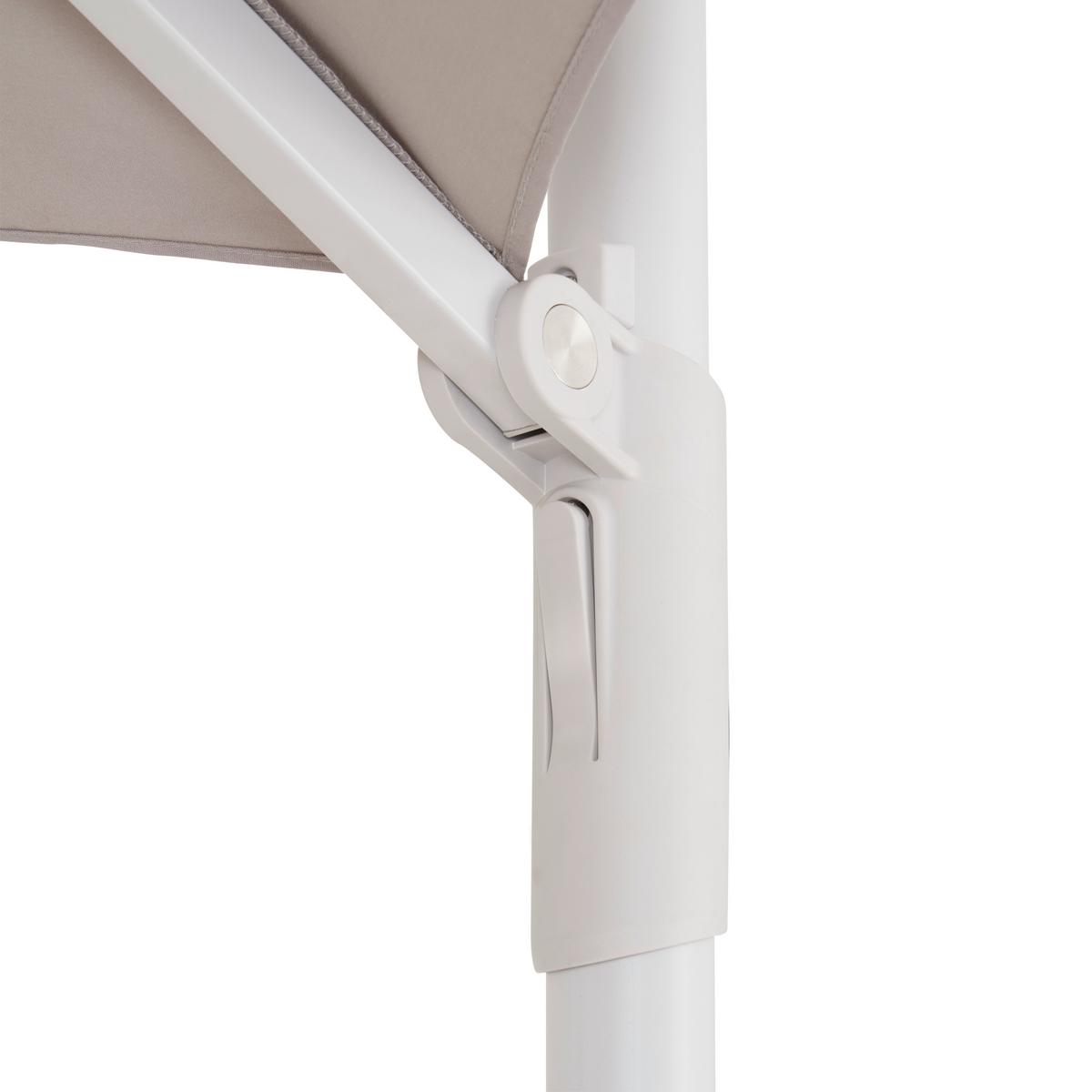 BOČNÍ SLUNEČNÍK AGOSTINO - šedá, Moderní, kov/textil (300/250/300cm) - Mömax