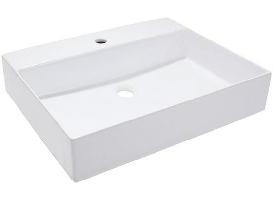 Waschbecken Opus 50 - Weiß, MODERN, Keramik (50/14/42cm) Waschbecken Opus 50 - Weiß, MODERN, Keramik (50/14/42cm)