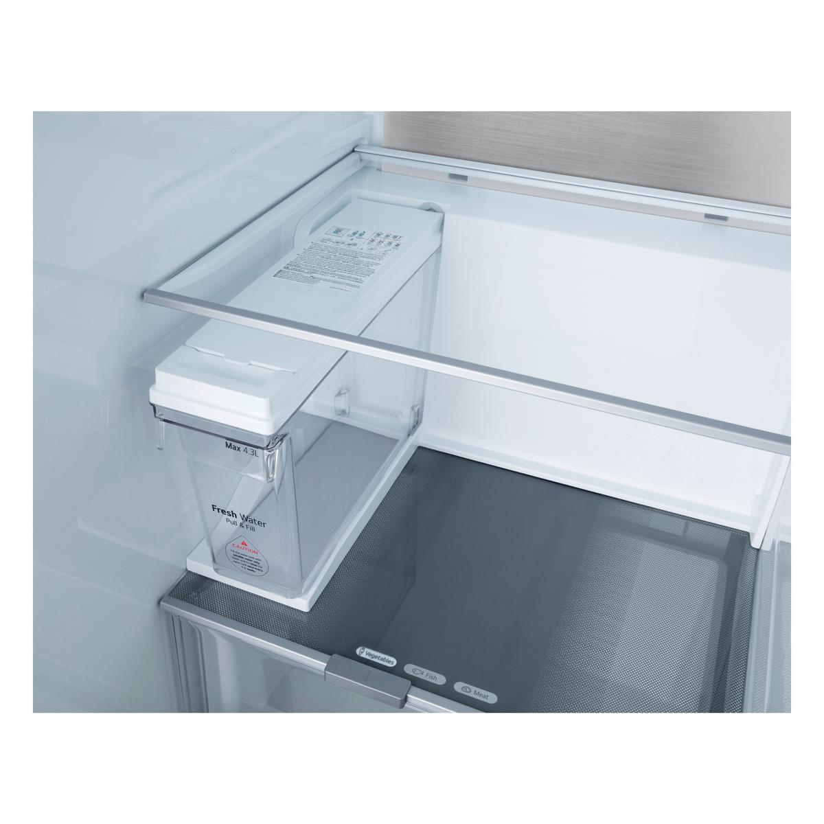 Kühl-gefrier-kombination Lg Gsle91evab - Schwarz, Basics, Metall (92,5/179/73,1cm) - LG