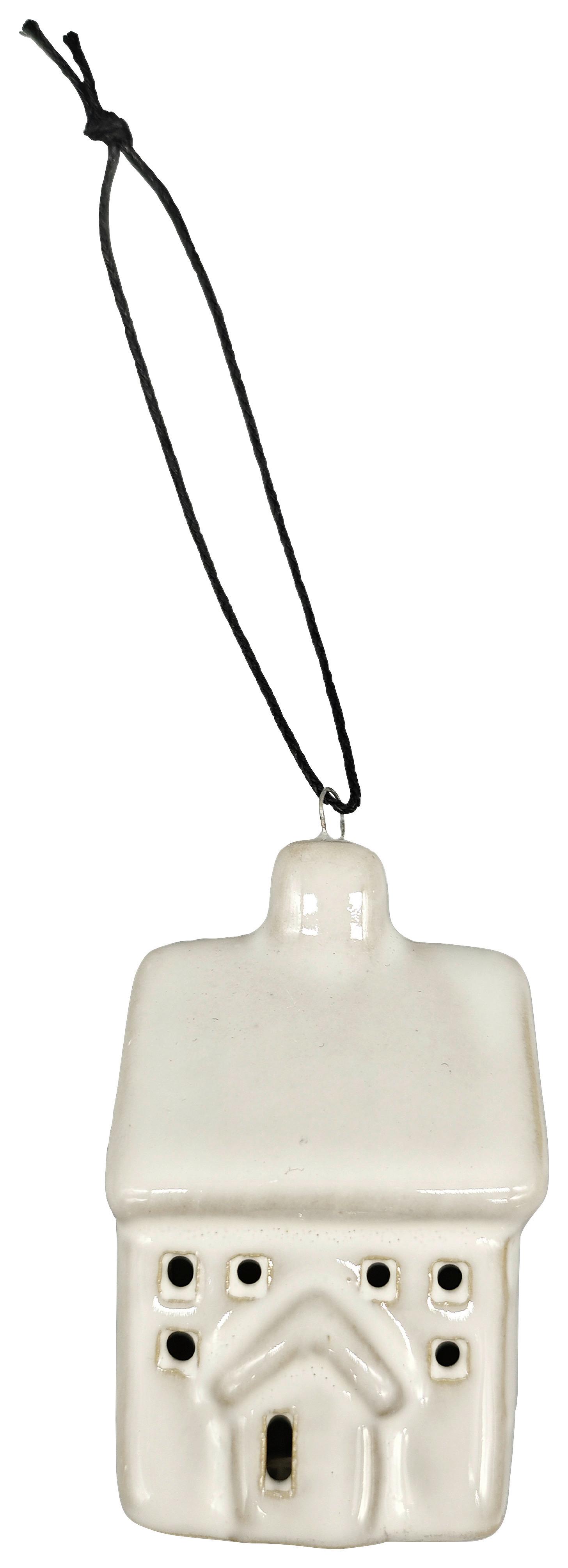 Závěsná dekorace HOMIE - krémová, Konvenční, textil/keramika (4,5/6,8/3,8cm) - Mömax