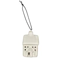 Závěsná dekorace HOMIE - krémová, Konvenční, textil/keramika (4,5/6,8/3,8cm) - Mömax