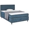 Boxspringbett Mit Topper & Bettkasten 140x200 Kleopatra - Blau, KONVENTIONELL, Holz/Holzwerkstoff (140/200cm) - Ondega