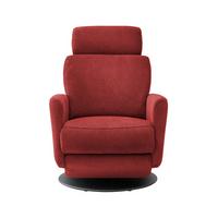 Relaxsessel Centrale T: 87-154 cm, Rot - Rot/Schwarz, MODERN, Textil (77/105/87-154cm) - Livetastic