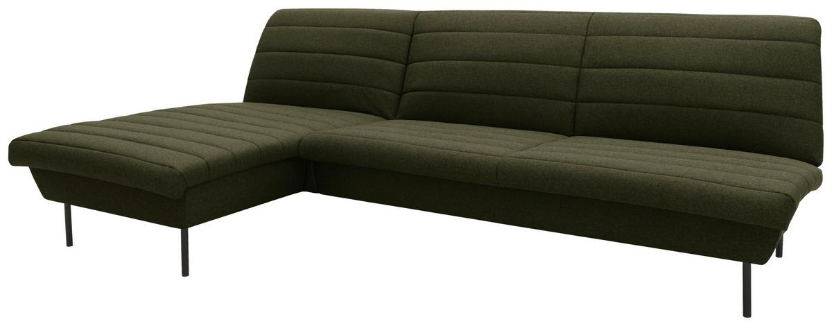 Ecksofa Looks Ix - Schwarz/Grün, Design, Textil (168/274cm) - LOOKS by W.Joop