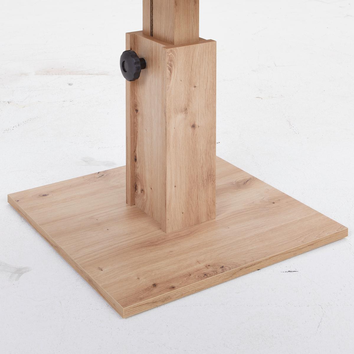 Couchtisch höhenverstellbar mit Ablagefach Belcanto - Wildeiche/Schwarz, Basics, Holzwerkstoff (65/52-77/65cm) - P & B