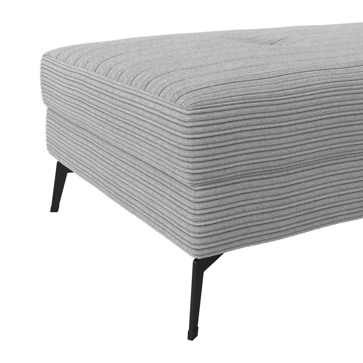 Hocker Zero Hellgrau 140x80 cm - Hellgrau, Trend, Textil (140/80cm)