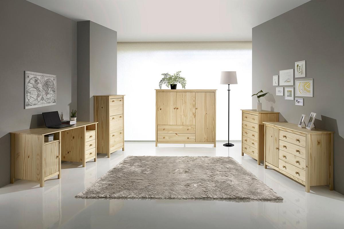 Kommode Naturfarben B: 120cm - Naturfarben, Natur, Holz (120/80/40cm) - Livetastic