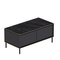 Couchtisch Imaj Anthrazit/schwarz B: 90 Cm - Anthrazit/Schwarz, Design, Holzwerkstoff/Metall (90/45/40cm) - Livetastic