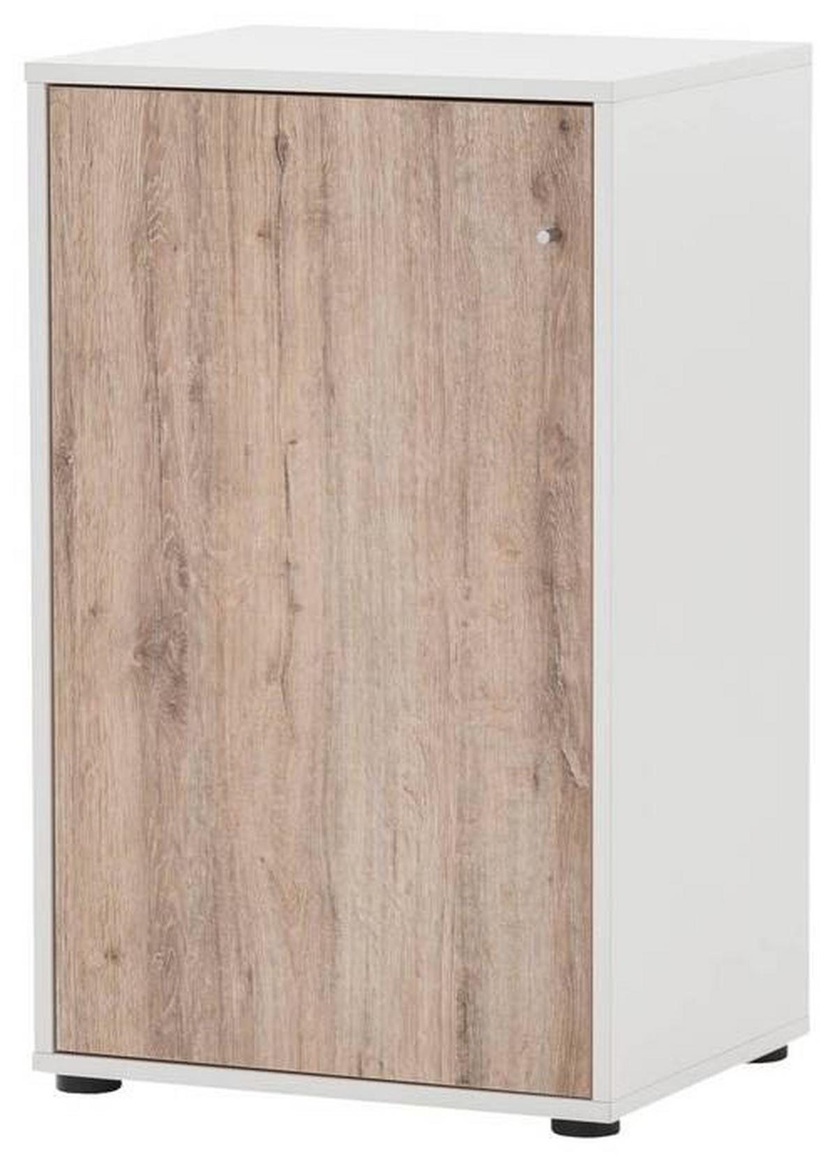 Aktenschrank U 510 T - Wildeiche/Weiß, MODERN, Holzwerkstoff (50,9/83,6/41cm) - MID.YOU