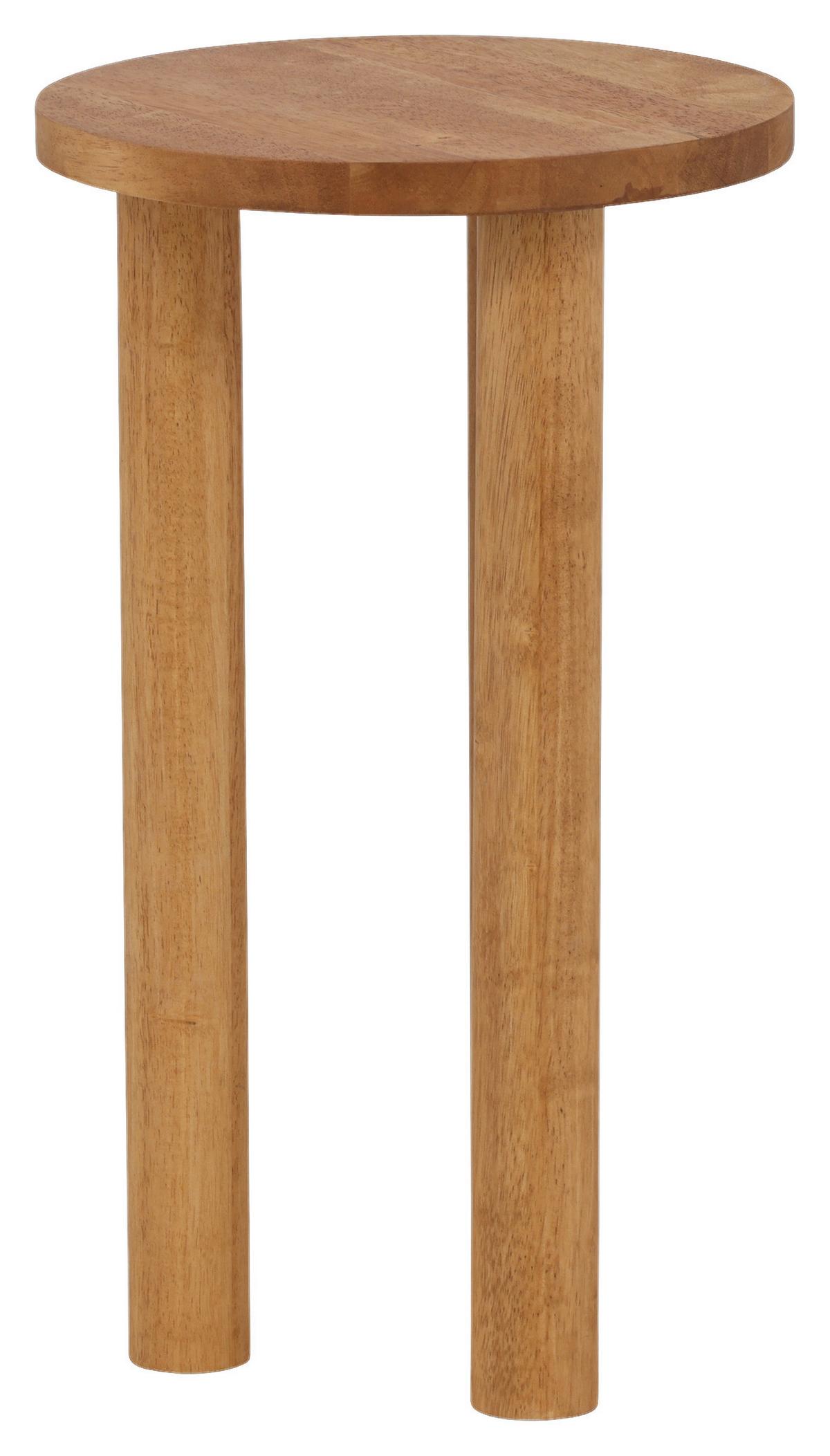 Beistelltisch Duxbury - Plankeneiche/Eichefarben, Design, Holz (35/35/60cm) - Livetastic