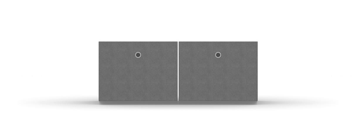 Kleiderschrank Reflect inkl. Inneneinteilung, 2 Körbe - Silberfarben/Eiche Artisan, MODERN, Holzwerkstoff (91/210/54cm)