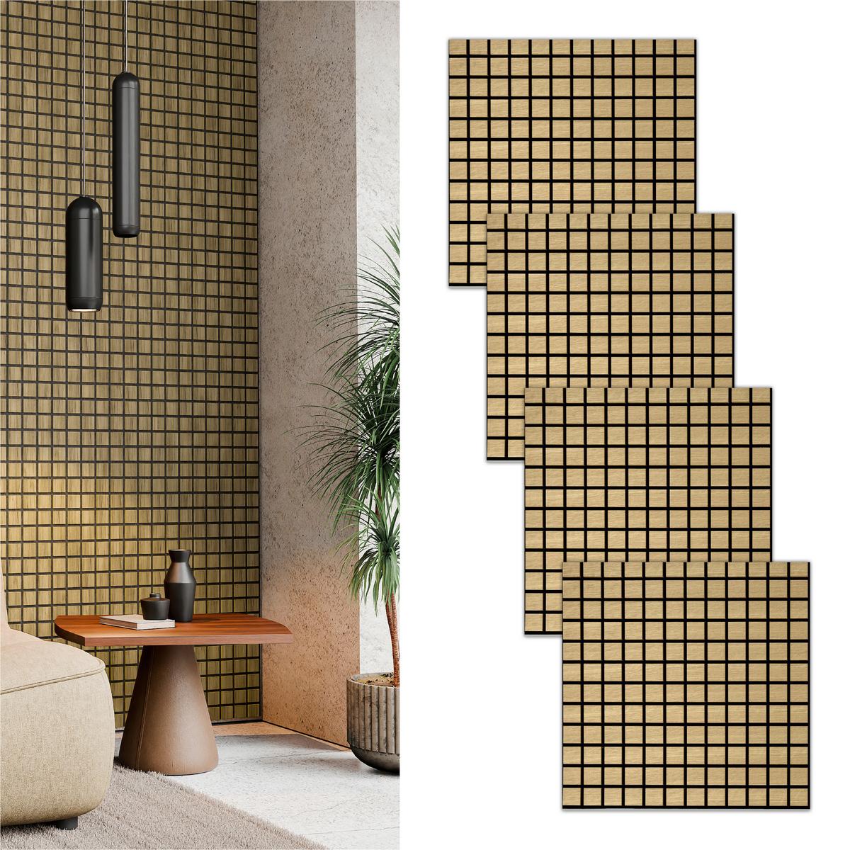 Akustikpaneel Blockbuster Eiche Hell - Eiche Bianco, Basics, Holz/Holzwerkstoff (61/61/0.08cm) - Novel