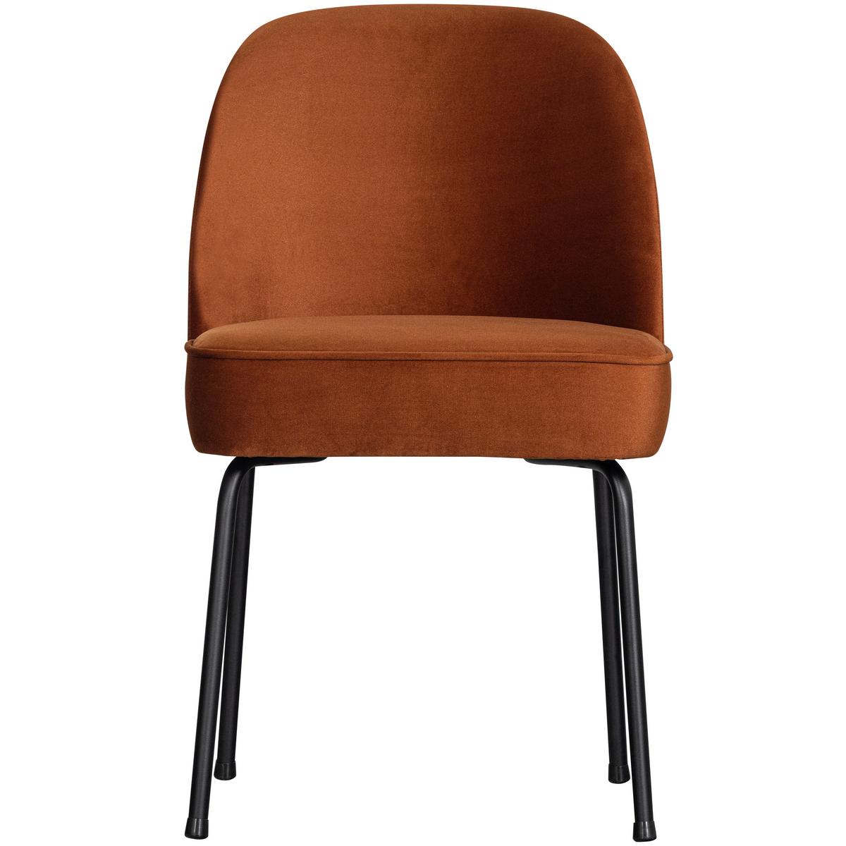Stuhl-Set Vogue Rostfarben B: 50cm - Rostfarben/Schwarz, MODERN, Textil/Metall (50/83/57cm) - Livetastic