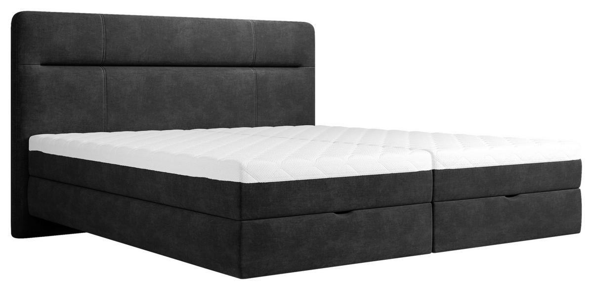 Boxbett Adriano 160x200 Cm Anthrazit - Anthrazit, MODERN, Holz/Holzwerkstoff (160/200cm) - MID.YOU