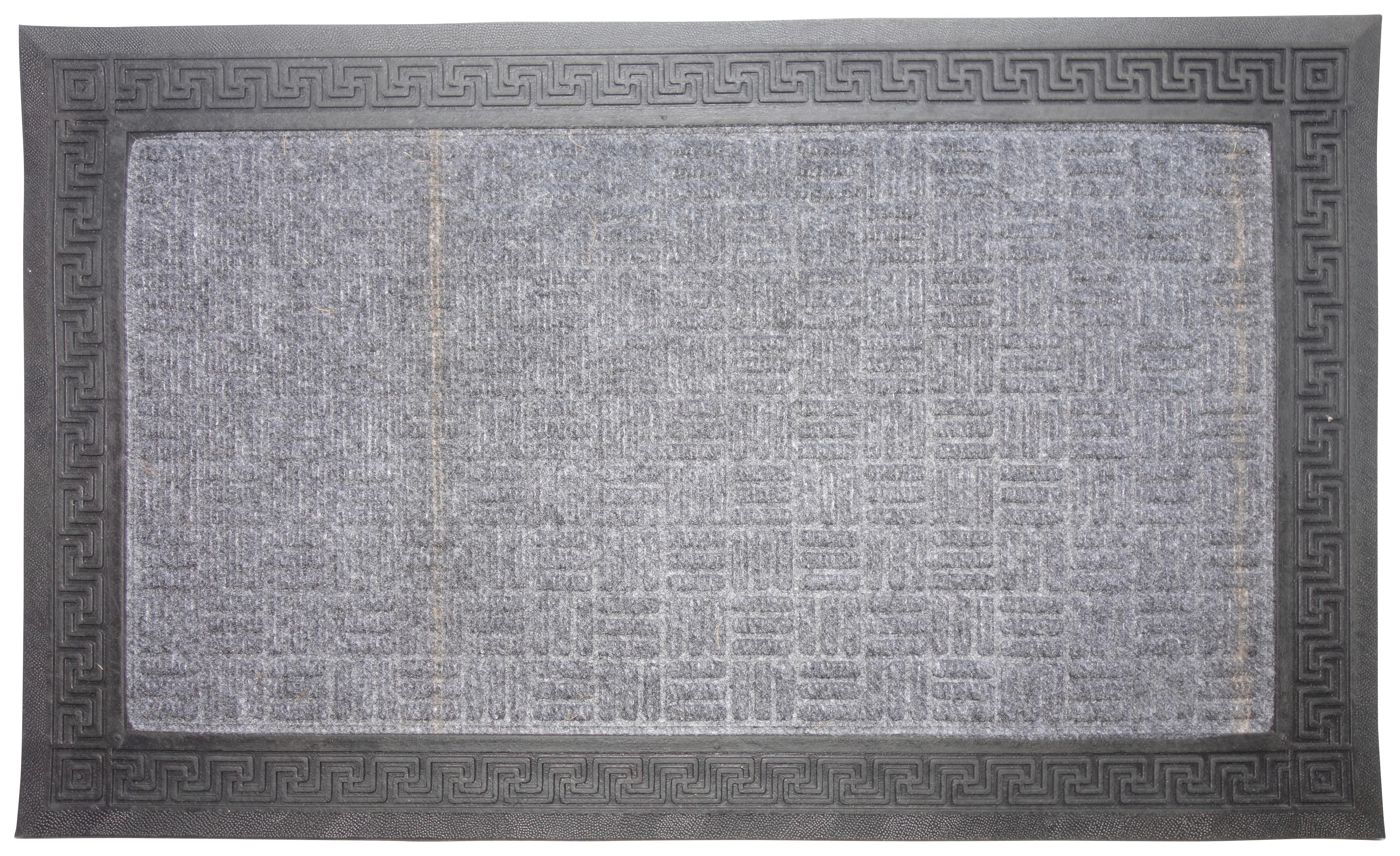 Lábtörlő Kb. 40/60cm - sötétszürke, Konventionell, műanyag (40/60cm) - Ondega