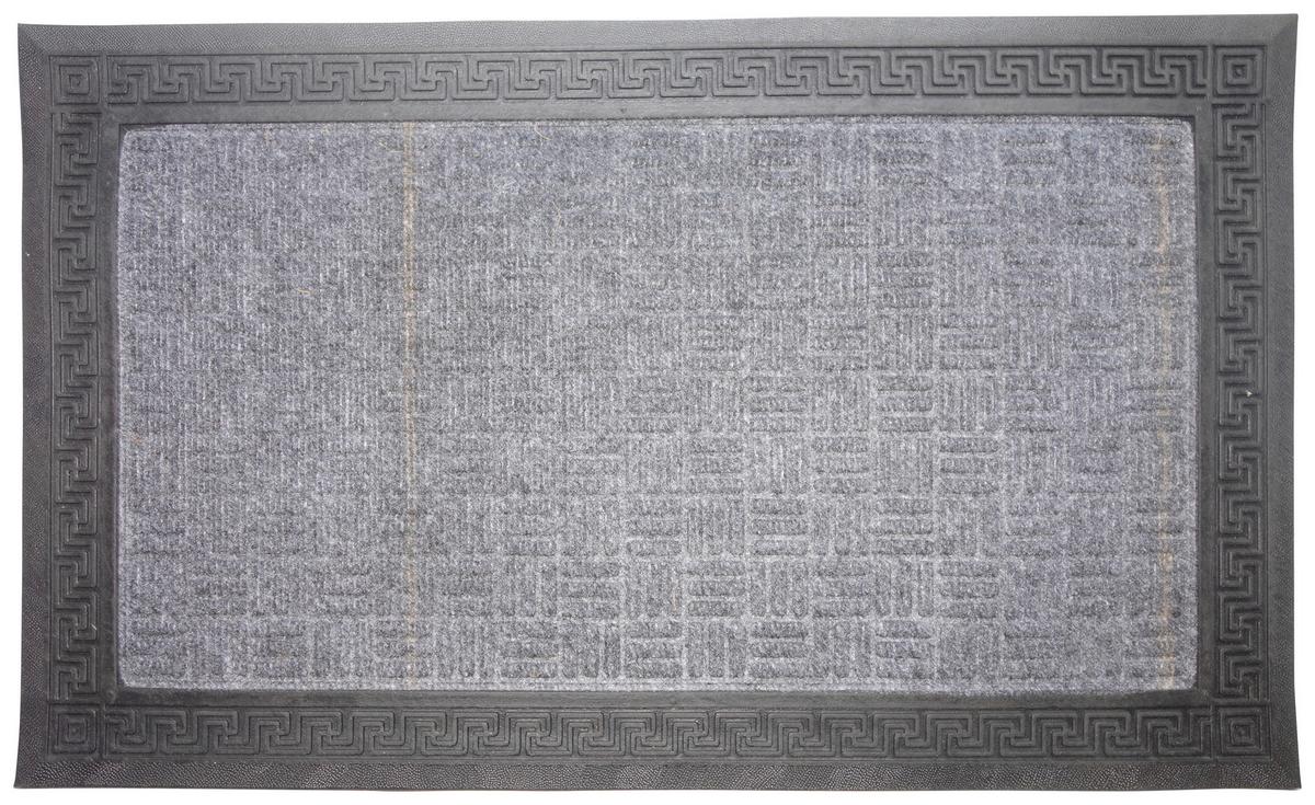 Lábtörlő Kb. 40/60cm - sötétszürke, Konventionell, műanyag (40/60cm) - Ondega