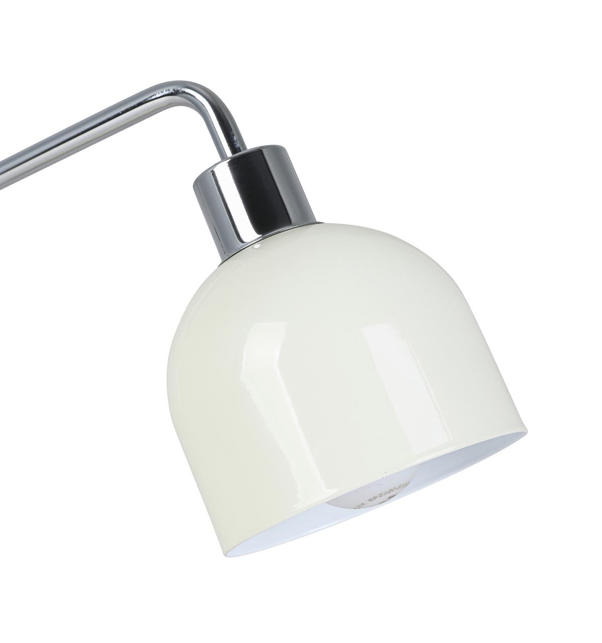 STOLNÁ LAMPA ILKA - biela/chrómová, Modern, kov/plast (27/12/35cm) - Mömax