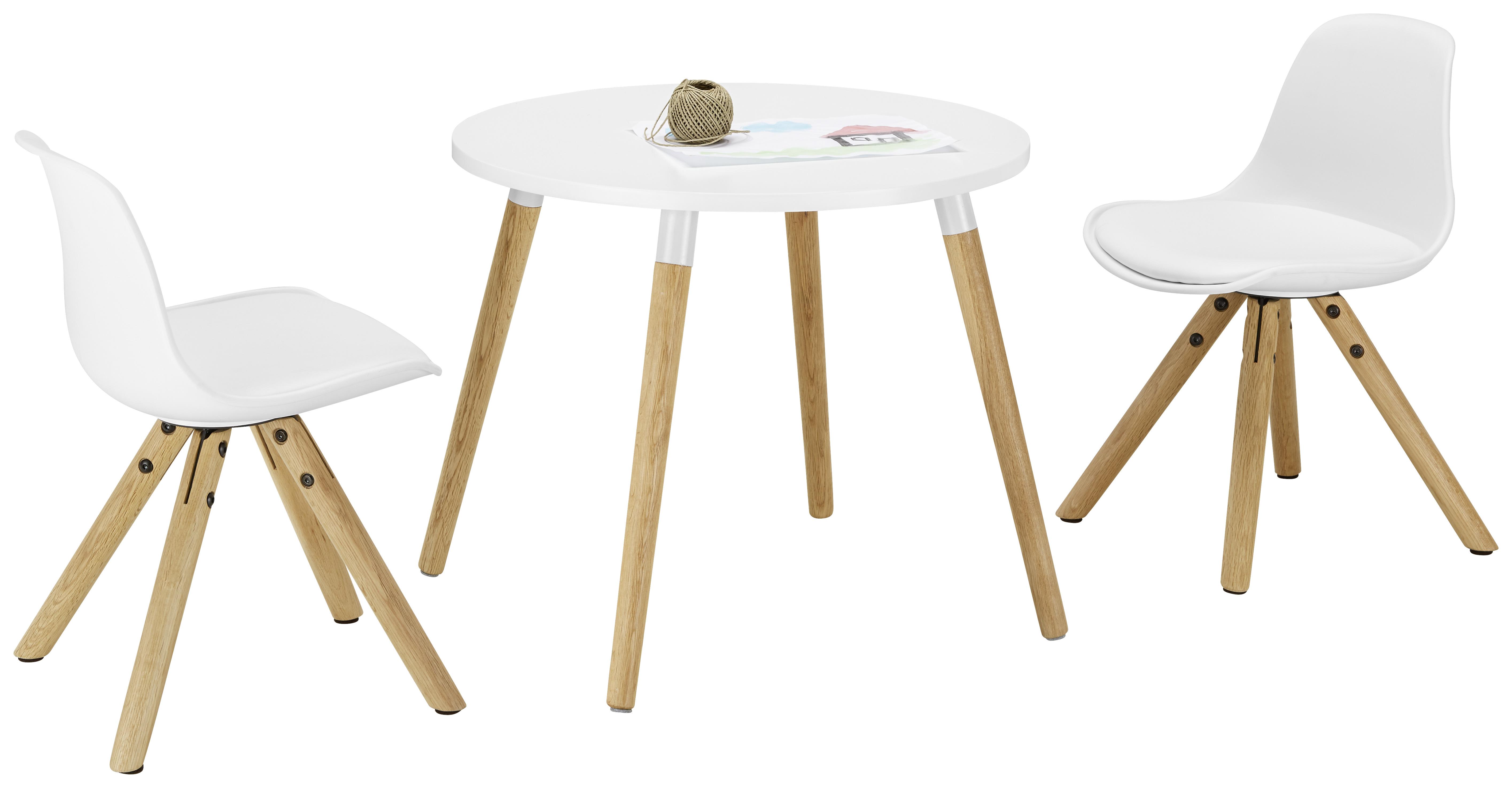 Dětský Stůl Child - bílá/barvy dubu, Moderní, dřevo/kompozitní dřevo (60/46/60cm) - Zandiara