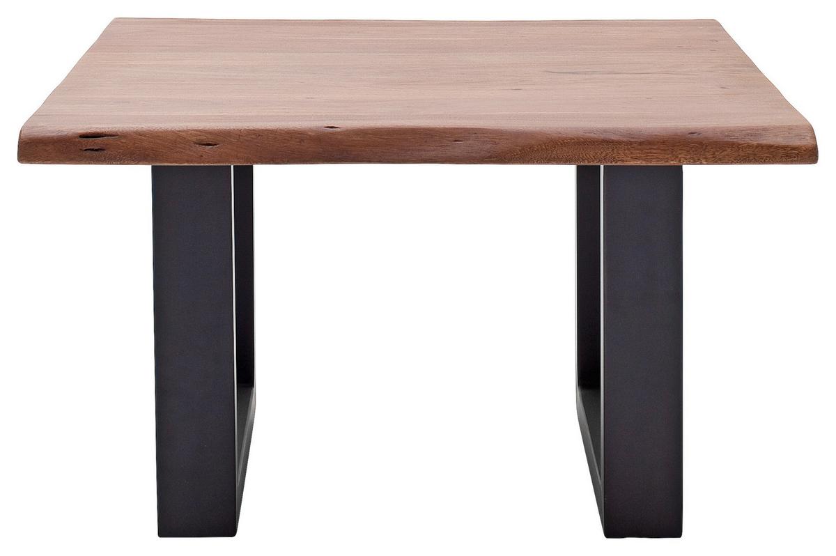 Couchtisch Holz Massiv Cartagena Walnussf./anthrazit - Anthrazit/Walnussfarben, MODERN, Holz/Metall (75/45/75cm)