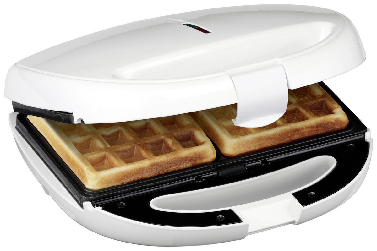 Toaster Tasty Snack Auch für  Waffeln und Zum Grillen - Weiß, KONVENTIONELL, Kunststoff (9,6/22/23,2cm) - Trisa Electronics