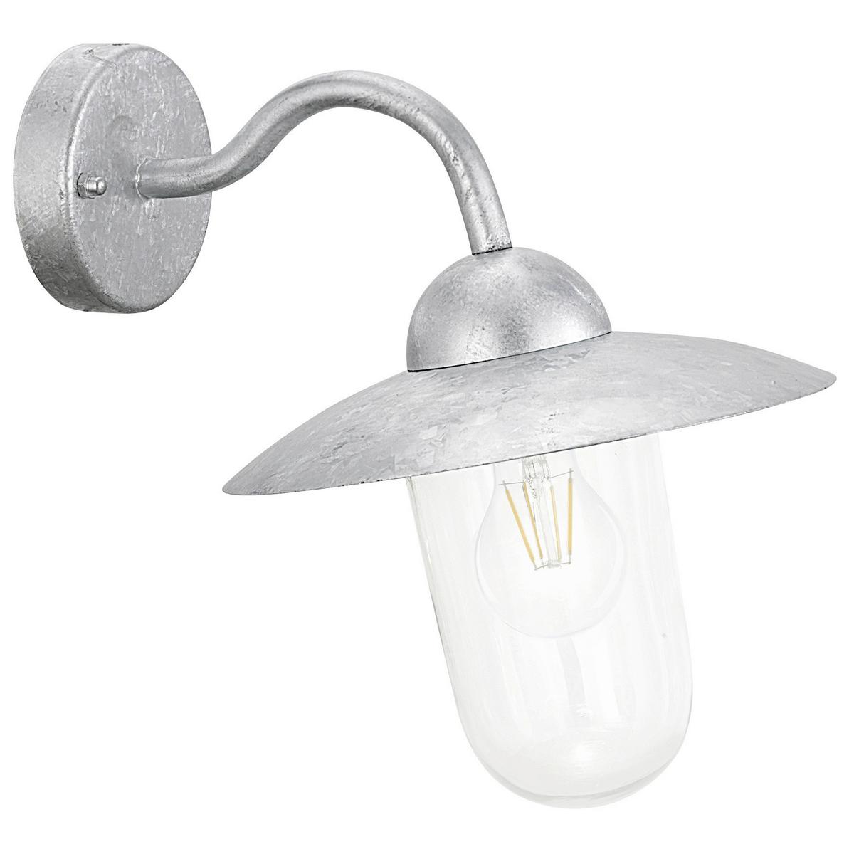 Außenleuchte 88489 - Klar/Silberfarben, KONVENTIONELL, Glas/Metall (31/31/45cm) - Eglo