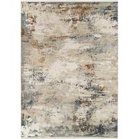 Webteppich Le Mans 29 - Beige/Grau, Design, Textil (67/130cm) - Dieter Knoll