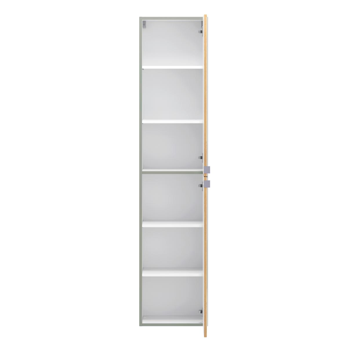 SPIEGELSCHRANK Verona Schilfgrün B: 40cm - Schilfgrün/Wildeiche, Trend, Holzwerkstoff (40/180/35cm) - Held