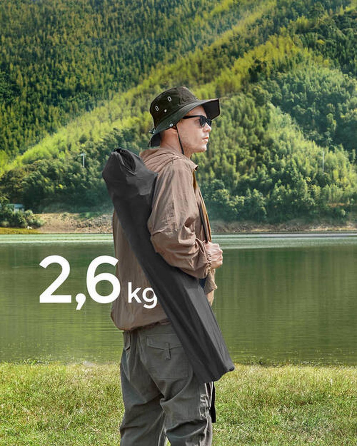 Campingsessel 2-tlg. Set, Inkl. Tragetasche, B: 86 Cm - Silberfarben/Schwarz, Basics, Textil/Metall (86/97/54cm) - Modante