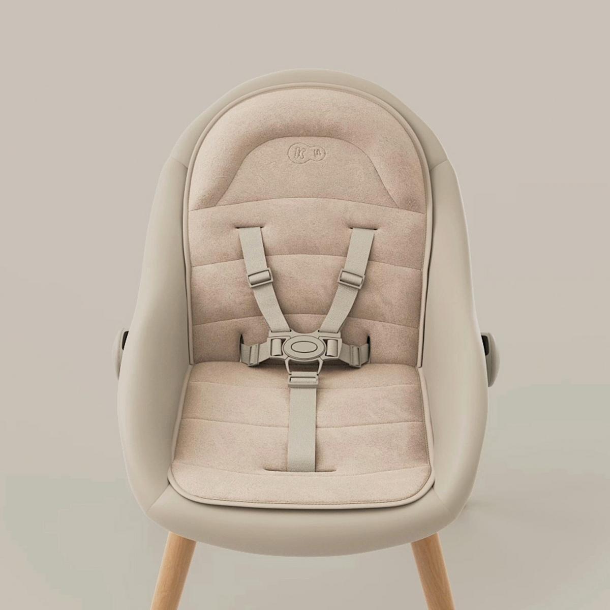 Babyhochstuhl Fini Up Beige - Beige, Basics, Textil (52-66/58/82-107cm) - Kinderkraft