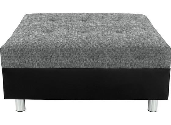 Taburet Linda - černá/tmavě šedá, Moderní, textil (83/44/78cm) Taburet Linda - černá/tmavě šedá, Moderní, textil (83/44/78cm)